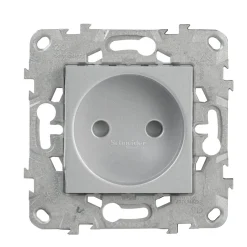 Clearance SCHNEIDER Unica2 prise, 2 pôles - aluminium