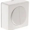 Discount ZENITECH Va-et-vient double 10A saillie vulco blanc