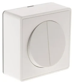 Discount ZENITECH Va-et-vient double 10A saillie vulco blanc