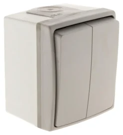 Discount ZENITECH Va-et-vient double IP55 bicolore orok