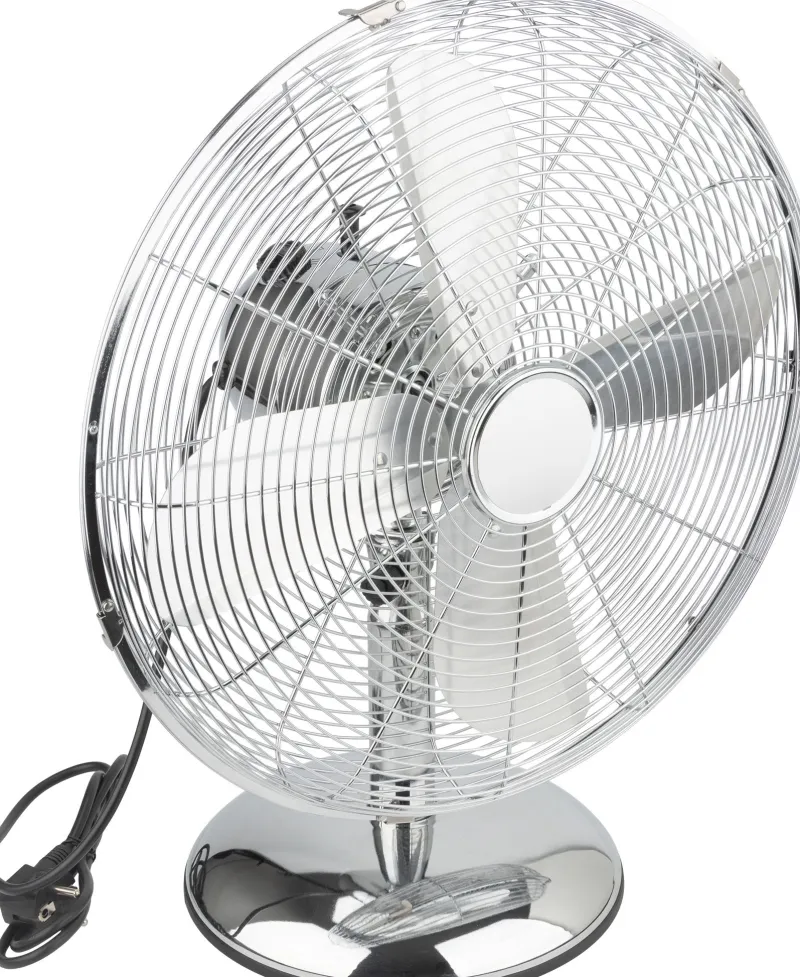New VOLTMAN Ventilateur de table Boras chromé Ø40cm 50W