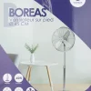 New VOLTMAN Ventilateur sur pied Boreas chromé Ø45cm 60W