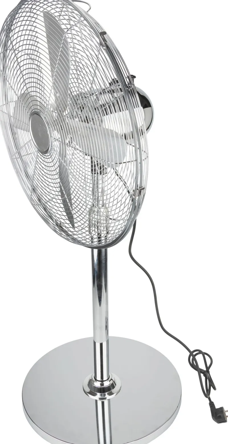 New VOLTMAN Ventilateur sur pied Boreas chromé Ø45cm 60W