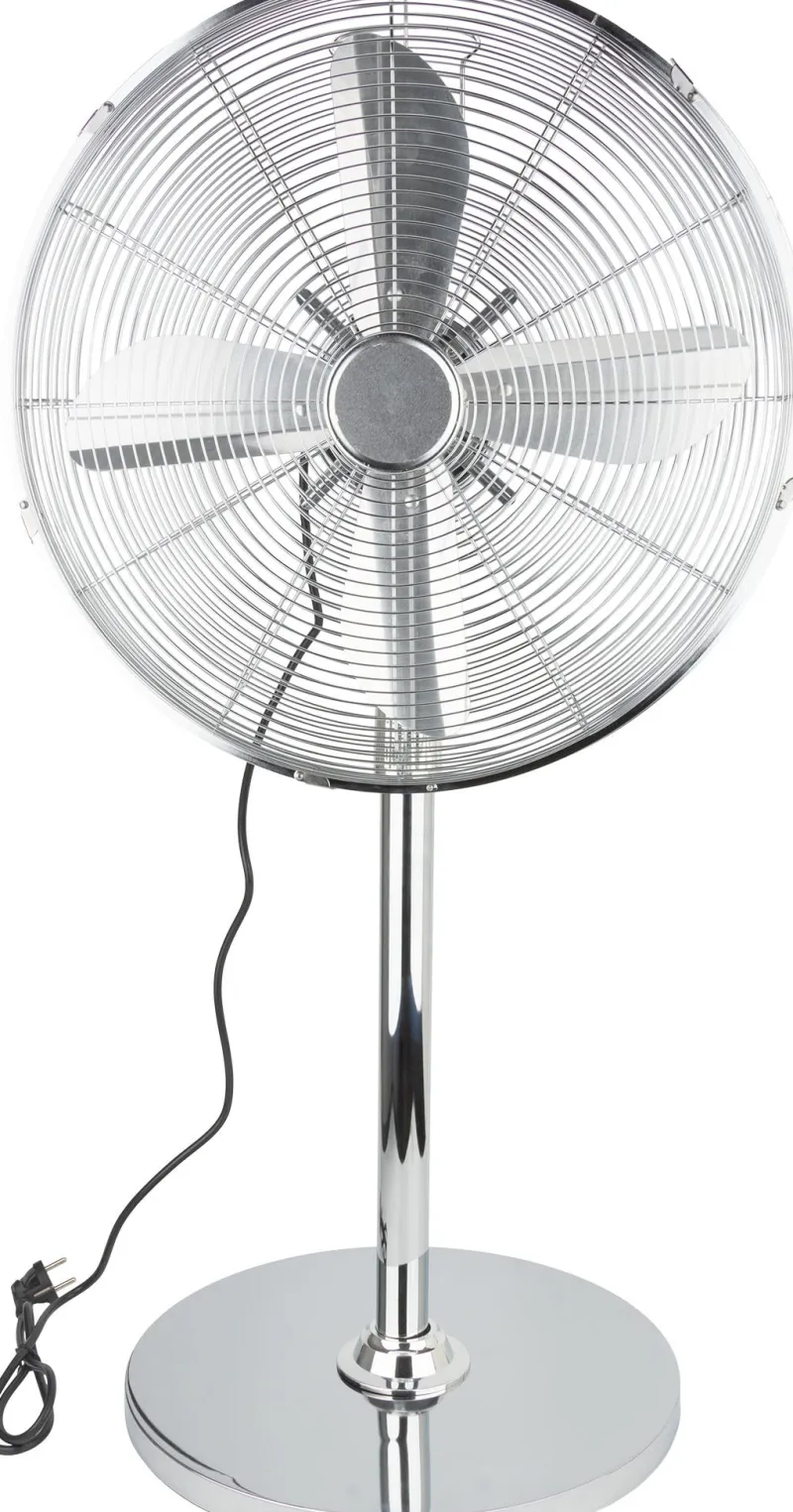 New VOLTMAN Ventilateur sur pied Boreas chromé Ø45cm 60W