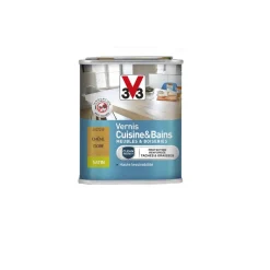 Sale V33 Vernis cuisine et bains chêne doré satiné 250 ml