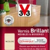 Sale V33 Vernis intérieur meubles/boiseries incolore Brillant 250 ml