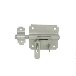 AFBAT Verrou de box porte-cadenas avec gâche Ø14mm Inox