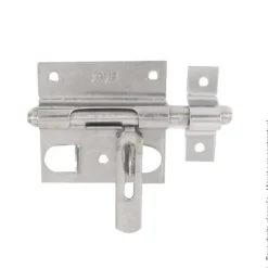 AFBAT Verrou de box porte-cadenas avec gâche Ø10mm Inox