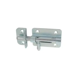 Discount AFBAT Verrou de box à visser + gâche Ø12 mm zingué blanc