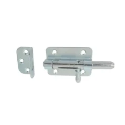 Outlet AFBAT Verrou de box à visser + gâche Ø10 mm zingué blanc
