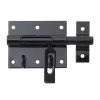 New GAH ALBERTS Verrou porte-cadenas zingué noir + gâche attachée 80/116 mm