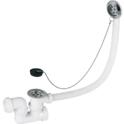 Online WIRQUIN Vidage de baignoire à chaînette avec siphon + grille inox