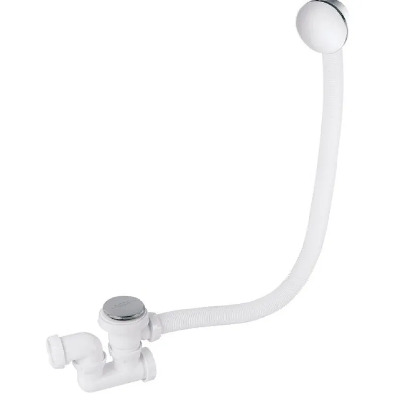 Outlet WIRQUIN Vidage de baignoire Quick Clac chromé siphon orientable 70cm