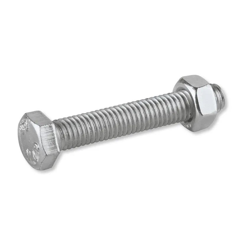 SUKI Vis métal Tête Hexagonale 8.8 Acier zingué MØ6xL20mm - 1KG