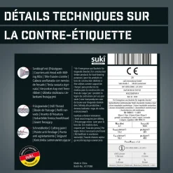 New SUKI Vis terrasse tête fraisée TX acier A2 5x60mm+2 emb. (x500)