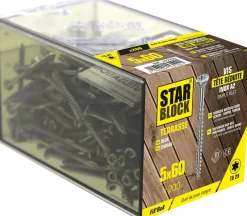 Hot STARBLOCK Vis terrasse tête fraisée TX inox A2 5x60mm (x200)