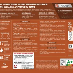 Hot V33 Vitrificateur gel escaliers incolore 2.5L