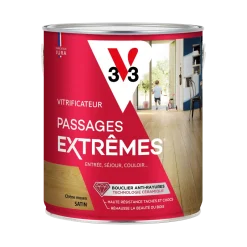 Clearance V33 Vitrificateur gel escaliers incolore chêne moyen satin 2.5L