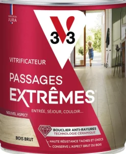 New V33 Vitrificateur passages extrêmes bois brut 2,5L