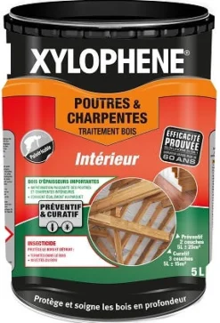 Xylophène traitement poutres et charpente 5L incolore