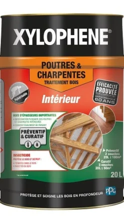 Outlet Xylophène traitement poutres et charpente 20L incolore